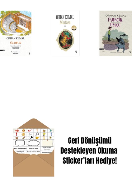 Üç Oyun + Murtaza (Midi Boy) + Farecik Uyku + Okuma Sticker'ları