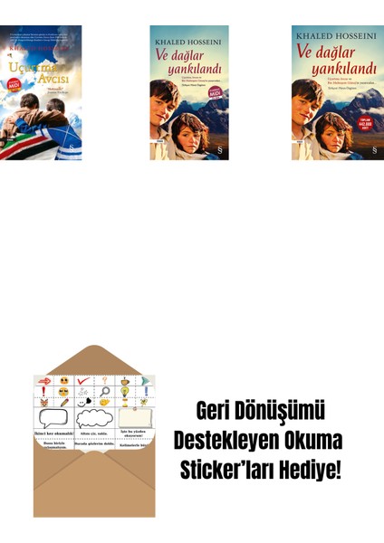 Uçurtma Avcısı (Midi Boy) + ve Dağlar Yankılandı (Midi Boy) + ve Dağlar Yankılandı + Okuma Sticker'ları