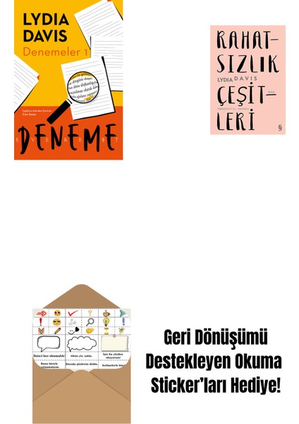 Denemeler 1 + Rahatsızlık Çeşitleri + Okuma Sticker'ları