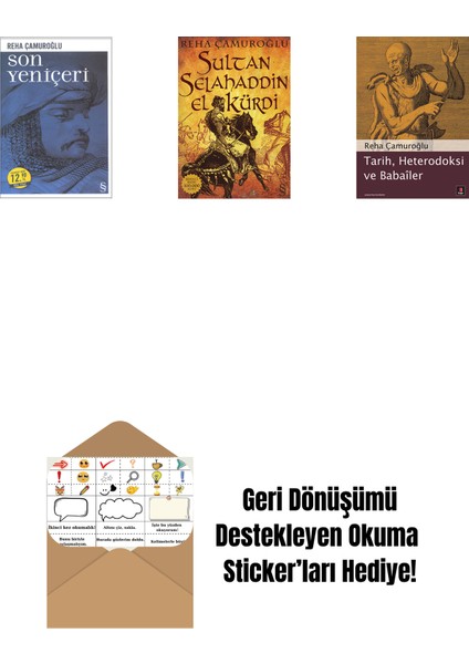 Son Yeniçeri (Midi Boy) + Sultan Selahaddin El Kürdi + Tarih, Heterodoksi ve Babailer + Okuma Sticker'ları