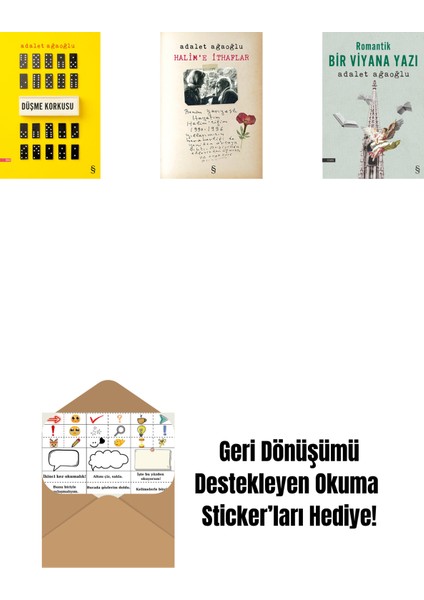 Düşme Korkusu + Halim'e Ithaflar + Romantik Bir Viyana Yazı + Okuma Sticker'ları
