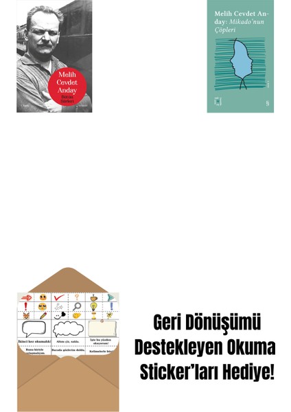 Melih Cevdet Anday - Bütün Şiirleri + Everest Açıkhava 3 - Mikado’nun Çöpleri + Okuma Sticker'ları