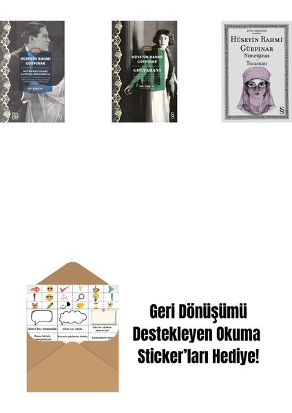 Kuyrukluyıldız Altında Bir Izdivaç (Cep Boy) + Gulyabani (Cep Boy) + Nimetşinas - Toraman + Okuma Sticker'ları