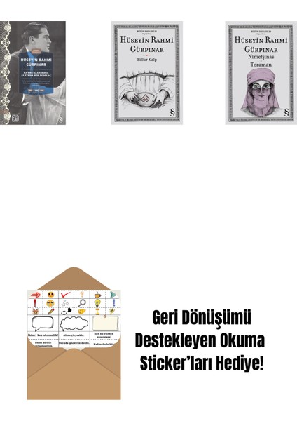 Kuyrukluyıldız Altında Bir Izdivaç (Cep Boy) + Billur Kalp + Nimetşinas - Toraman + Okuma Sticker'ları