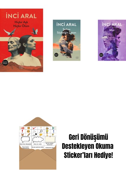 Hiçbir Aşk Hiçbir Ölüm + Şarkını Söylediğin Zaman + Mor + Okuma Sticker'ları
