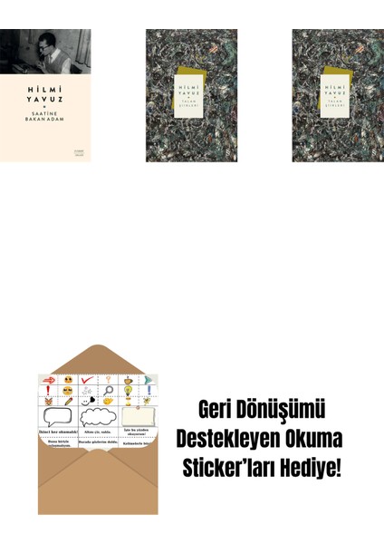 Saatine Bakan Adam + Talan Şiirleri (Ciltli) + Talan Şiirleri + Okuma Sticker'ları