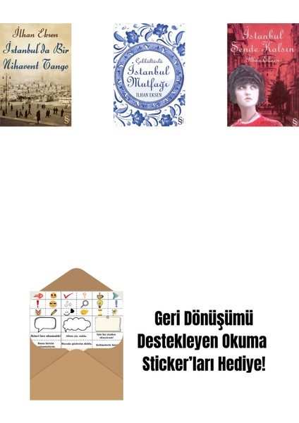 Istanbul'da Bir Nihavent Tango + Istanbul Mutfağı + Istanbul Sende Kalsın + Okuma Sticker'ları