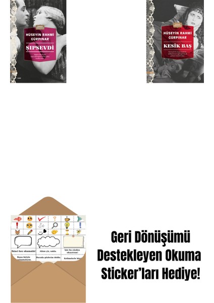 Şıpsevdi (Günümüz Türkçesiyle) + Kesik Baş (Günümüz Türkçesiyle) + Okuma Sticker'ları
