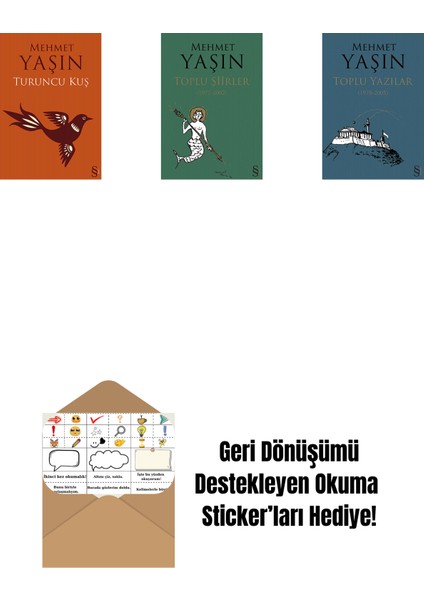 Turuncu Kuş + Toplu Şiirler + Toplu Yazılar + Okuma Sticker'ları