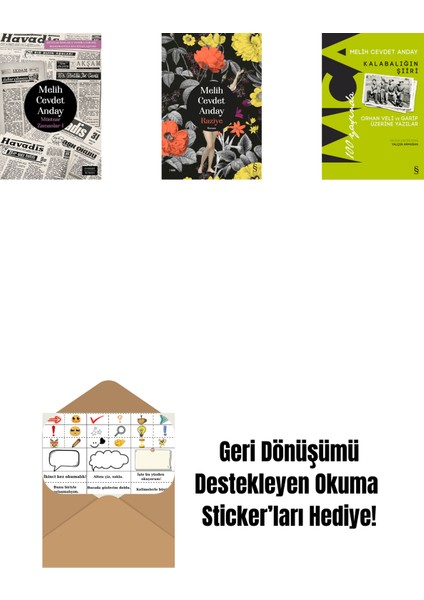 Müstear Zamanlar - 1 + Raziye (Ciltli) + Kalabalığın Şiiri + Okuma Sticker'ları