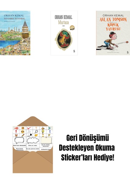 Istanbul Istanbul (Ciltli) + Murtaza (Midi Boy) + Aslan Tomson - Köpek Yavrusu + Okuma Sticker'ları
