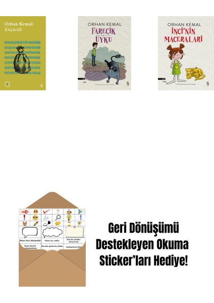 Everest Açıkhava 13 - Küçücük + Farecik Uyku + Inci'nin Maceraları + Okuma Sticker'ları