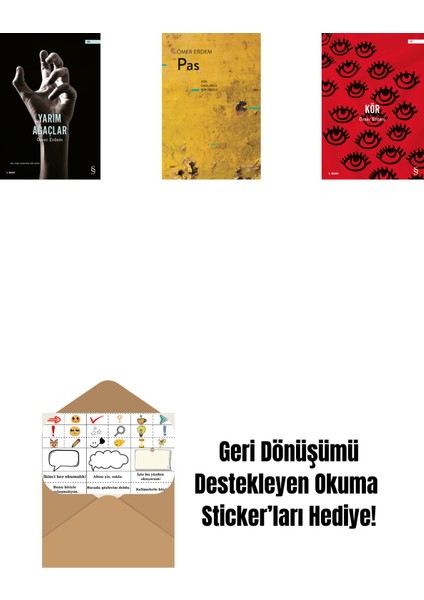Yarım Ağaçlar + Pas + Kör + Okuma Sticker'ları