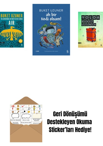 Air - The Adventures Of Misfit Defne Kaman + Ah Bir Kedi Olsam! + Yolda + Okuma Sticker'ları