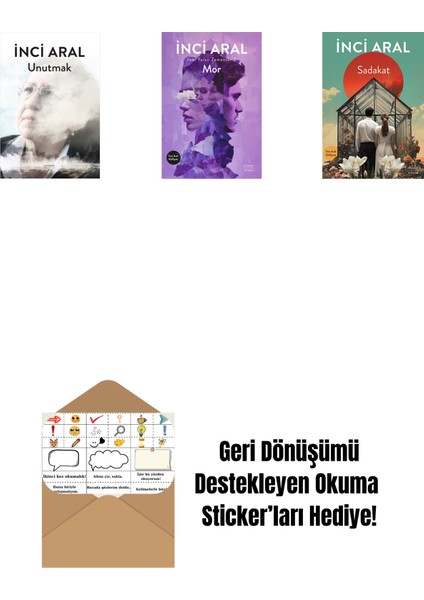 Unutmak + Mor + Sadakat + Okuma Sticker'ları