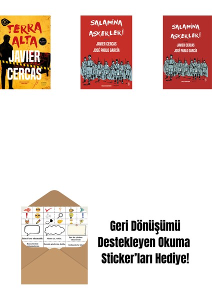 Terra Alta + Salamina Askerleri (Çizgi Roman) + Salamina Askerleri (Çizgi Roman - Ciltli) + Okuma Sticker'ları