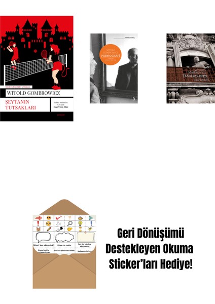 Şeytanın Tutsakları + Pornografi + Trans-Atlantik + Okuma Sticker'ları