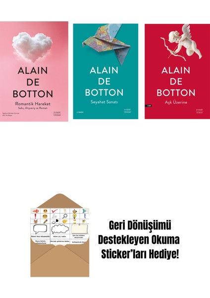 Romantik Hareket + Seyahat Sanatı + Aşk Üzerine + Okuma Sticker'ları