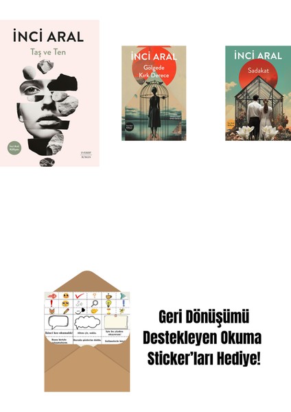 Taş ve Ten + Gölgede Kırk Derece + Sadakat + Okuma Sticker'ları