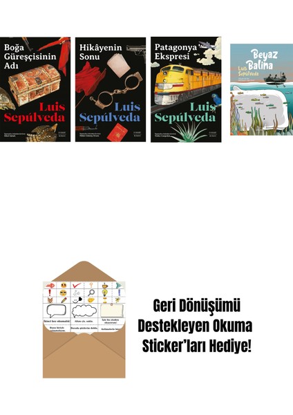 Luis Sepulveda 4 Kitap Set + Okuma Sticker'ları
