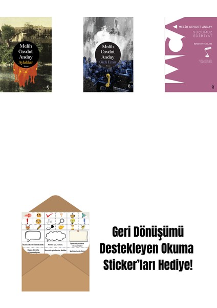 Aylaklar (Ciltli) + Gizli Emir (Ciltli) + Suçumuz Edebiyat + Okuma Sticker'ları