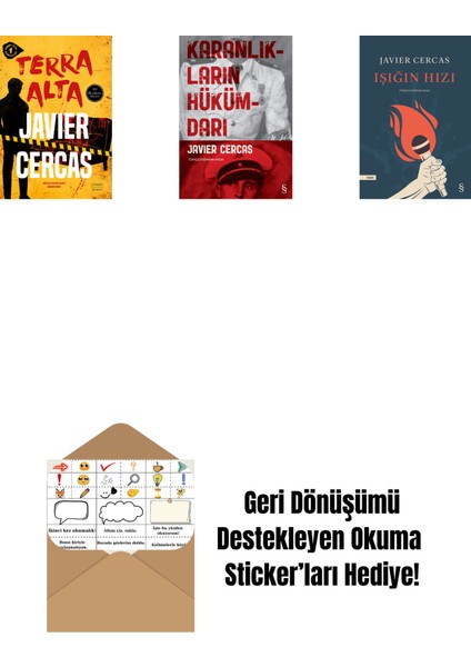 Terra Alta + Karanlıkların Hükümdarı + Işığın Hızı + Okuma Sticker'ları