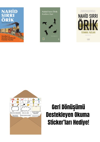 Seyahat ve Seyahat Edebiyatı Üzerine Yazılar + Everest Açıkhava 29 - Kedilere Dair + Istanbul Yazıları + Okuma Sticker'ları
