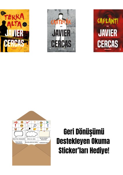 Terra Alta + Sahtekâr + Saplantı + Okuma Sticker'ları