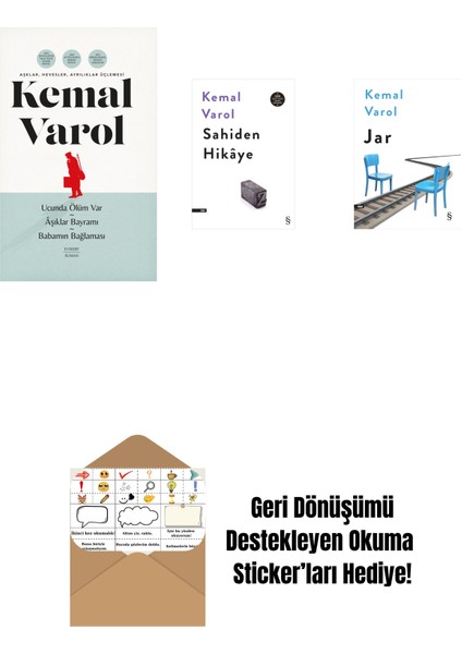 Aşklar, Hevesler, Ayrılıklar Üçlemesi (Ciltli) + Sahiden Hikâye + Jar + Okuma Sticker'ları