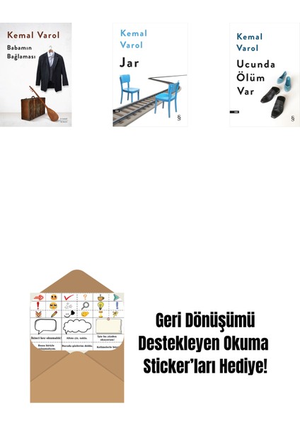 Babamın Bağlaması (Ciltli) + Jar + Ucunda Ölüm Var + Okuma Sticker'ları