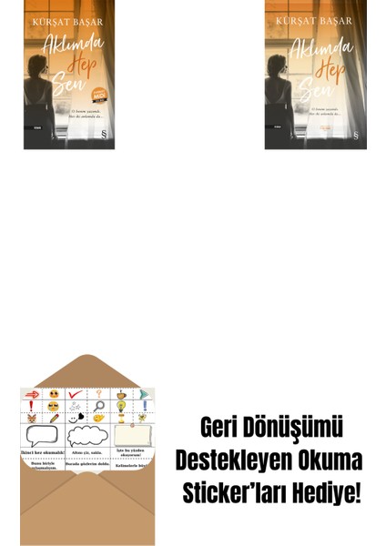 Aklımda Hep Sen (Midi Boy) + Aklımda Hep Sen + Okuma Sticker'ları
