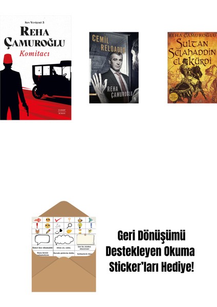 Komitacı + Cemil Reloaded + Sultan Selahaddin El Kürdi + Okuma Sticker'ları