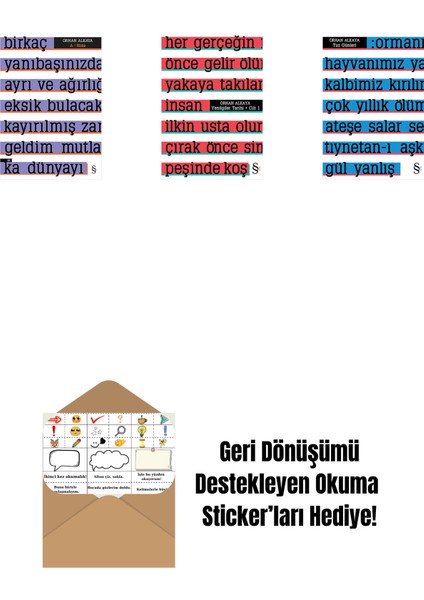 A ! Etika + Yenilgiler Tarihi + Tuz Günleri + Okuma Sticker'ları