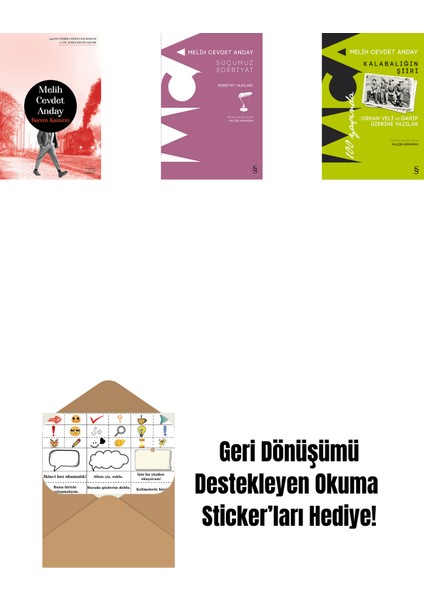 Barem Kanunu + Suçumuz Edebiyat + Kalabalığın Şiiri + Okuma Sticker'ları