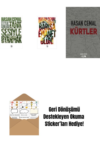 Tank Sesiyle Uyanmak + Barışa Emanet Olun + Kürtler + Okuma Sticker'ları