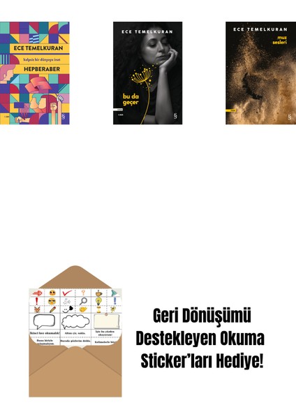Hepberaber + Bu Da Geçer + Muz Sesleri + Okuma Sticker'ları