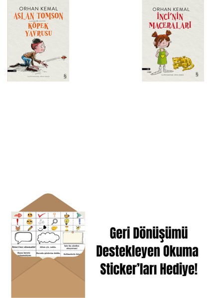 Aslan Tomson - Köpek Yavrusu + Inci'nin Maceraları + Okuma Sticker'ları