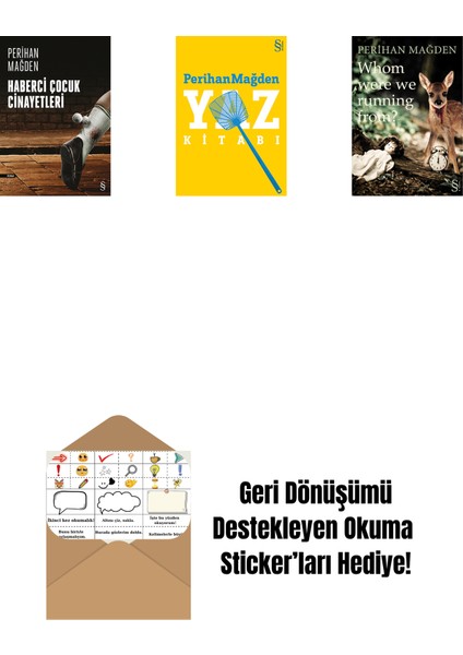 Haberci Çocuk Cinayetleri + Yaz Kitabı + Whom Were We Running From? + Okuma Sticker'ları