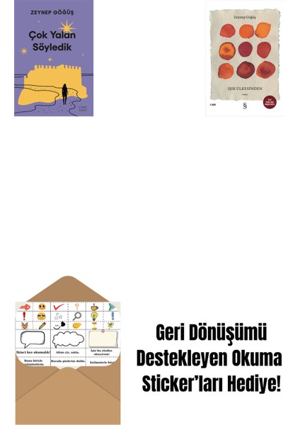 Çok Yalan Söyledik + Işık Ülkesinden + Okuma Sticker'ları