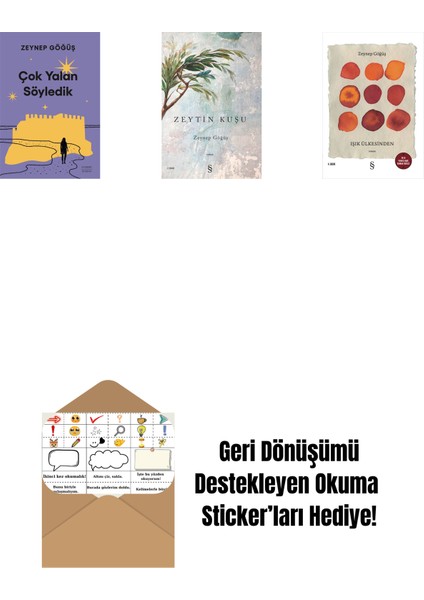 Çok Yalan Söyledik + Zeytin Kuşu + Işık Ülkesinden + Okuma Sticker'ları