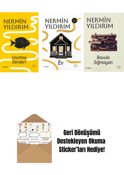 Unutma Dersleri (Ciltli) + Ev + Bavula Sığmayan + Okuma Sticker'ları