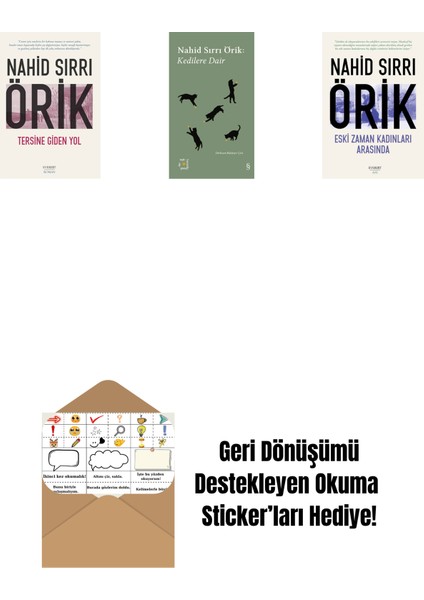 Tersine Giden Yol + Everest Açıkhava 29 - Kedilere Dair + Eski Zaman Kadınları Arasında + Okuma Sticker'ları