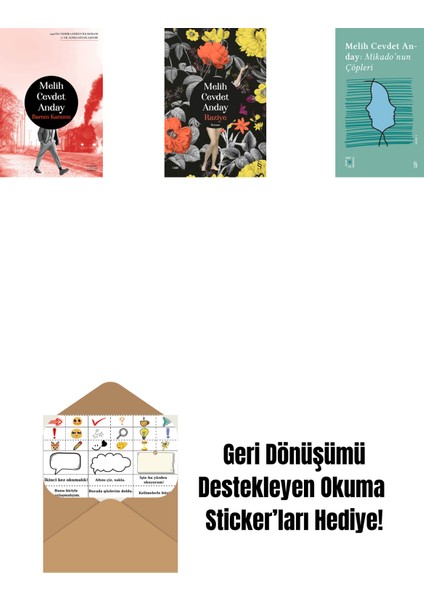 Barem Kanunu + Raziye (Ciltli) + Everest Açıkhava 3 - Mikado’nun Çöpleri + Okuma Sticker'ları