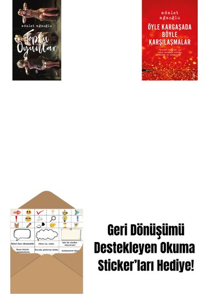 Toplu Oyunlar (Ciltli) + Öyle Kargaşada Böyle Karşılaşmalar + Okuma Sticker'ları