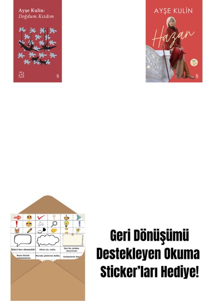 Everest Açıkhava 19 - Doğdum. Kızdım + Hazan + Okuma Sticker'ları