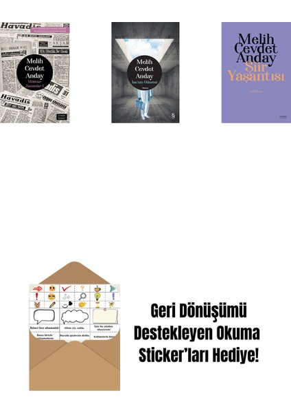 Müstear Zamanlar - 1 + Isa’nın Güncesi (Ciltli) + Şiir Yaşantısı - Şiir Yazıları + Okuma Sticker'ları