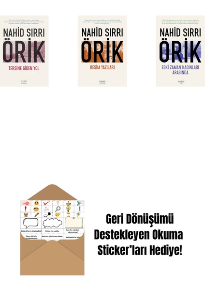 Tersine Giden Yol + Resim Yazıları + Eski Zaman Kadınları Arasında + Okuma Sticker'ları