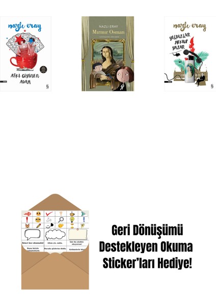 Aşkı Giyinen Adam + Mırmır Osman + Yıldızlar Mektup Yazar + Okuma Sticker'ları