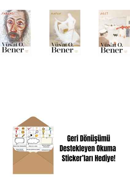 Yabancı + Kapan + Dost + Okuma Sticker'ları