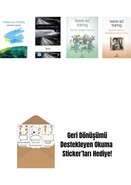 Hasan Ali Toptaş 4 Kitap Set + Okuma Sticker'ları